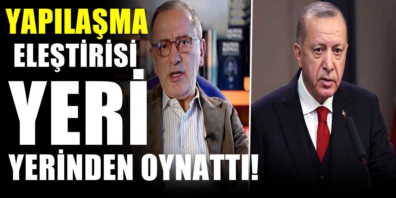 Fatih Altaylı Erdoğan'a Eleştirinin Tonunu Yükseltti ve Bombayı patlattı