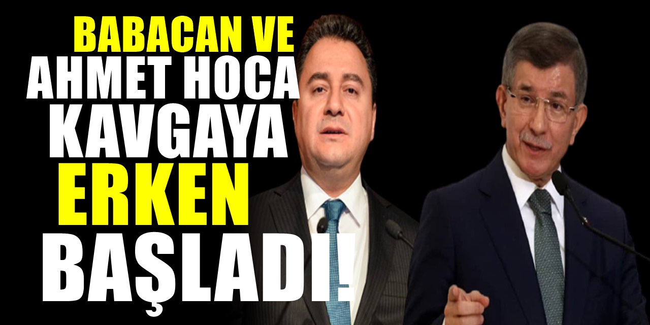 Ali Babacan ve Ahmet Davutoğlu Kavgaya Tutuştu Davutoğlu Resti Çekti