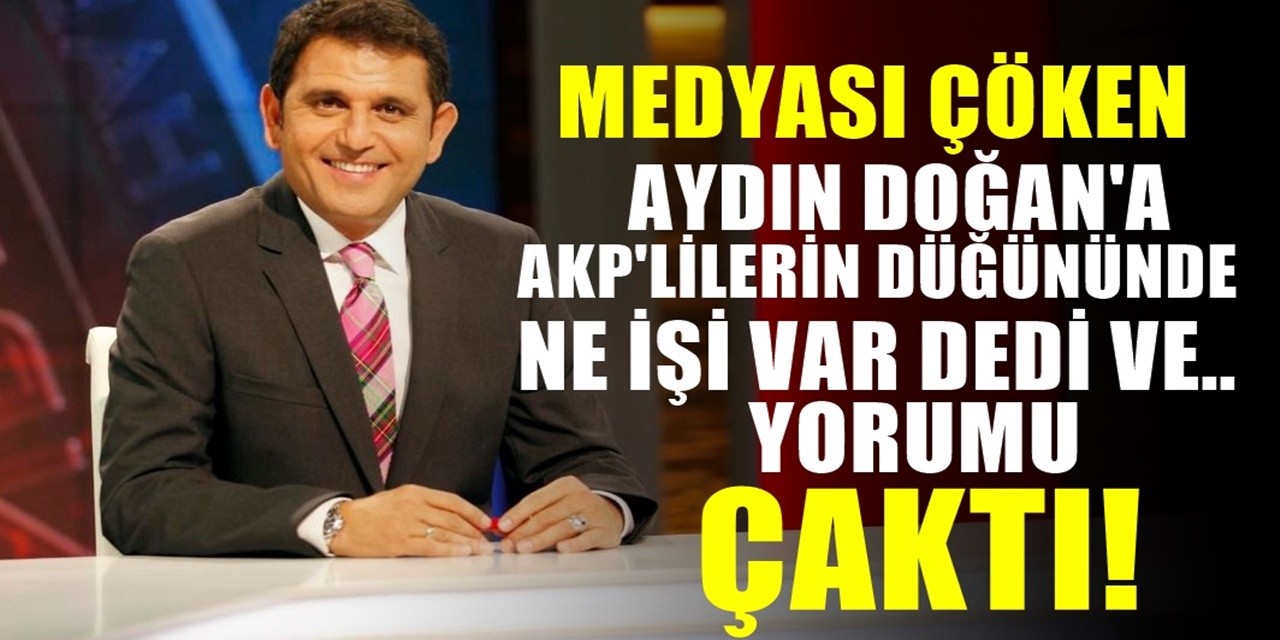 AKP'lilerle Düğünde Buluşan Aydın Doğan'a Fatih Portakal'dan Ağır Sözler