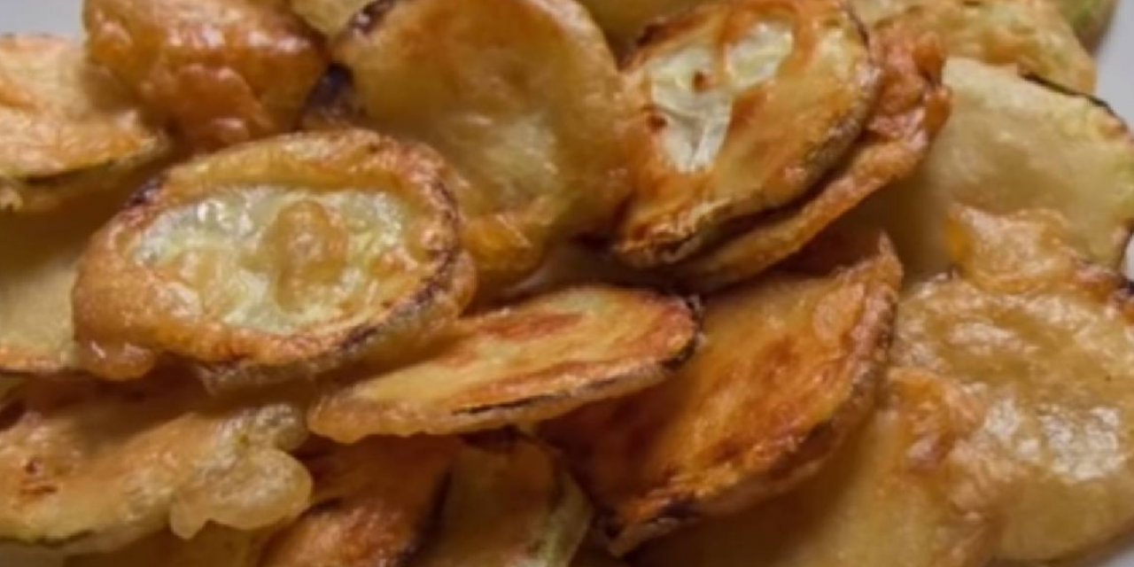 Aynı Cips Gibi Oluyor Çıtırtısı ise Kulaklara Geliyor! İşte Fırında Lezzetli Kabak Tempura Tarifi..
