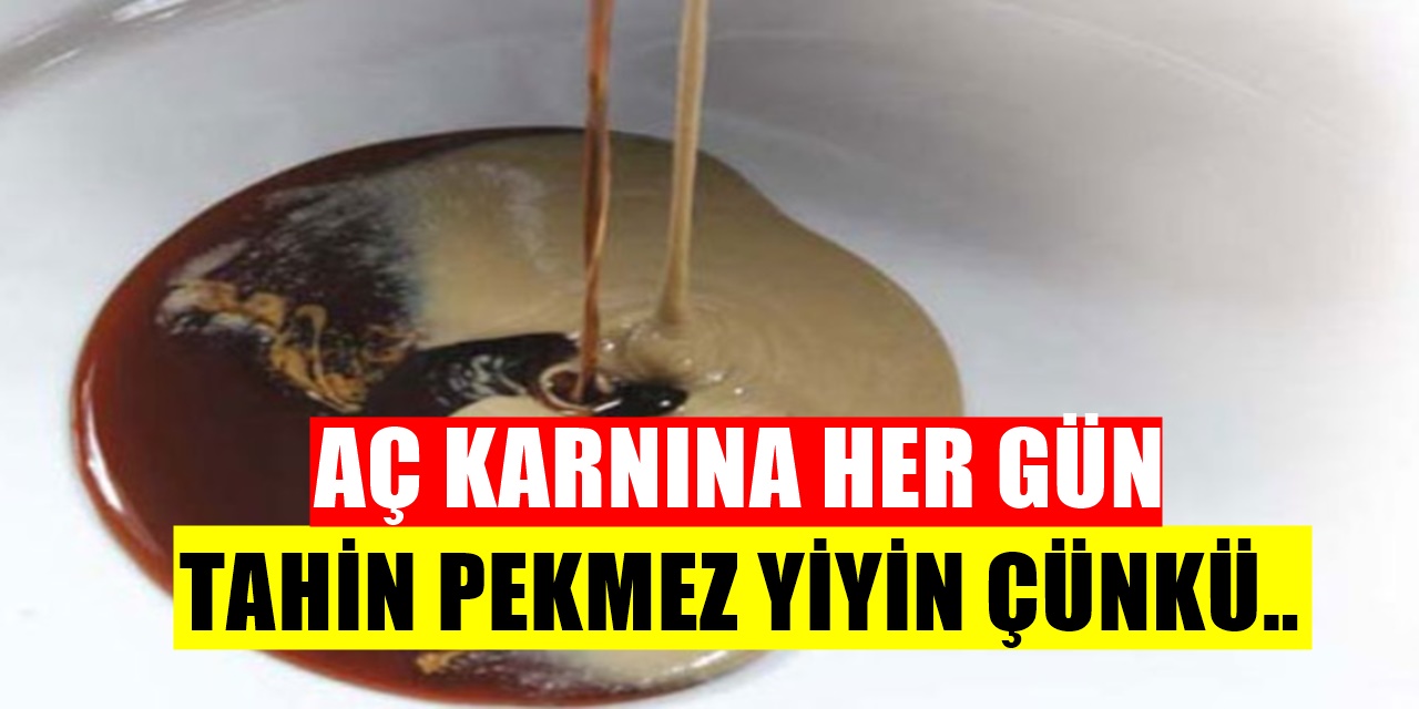 Aç Karnına 2 Çorba Kaşığı Tahin Pekmez karıştırılıp yenirse..