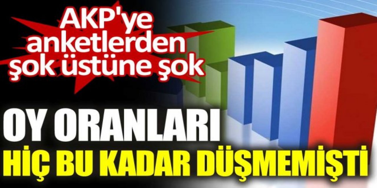 Son ankette 'çıkış' bekleyen AKP'ye kötü haber. Aradaki puan farkı...