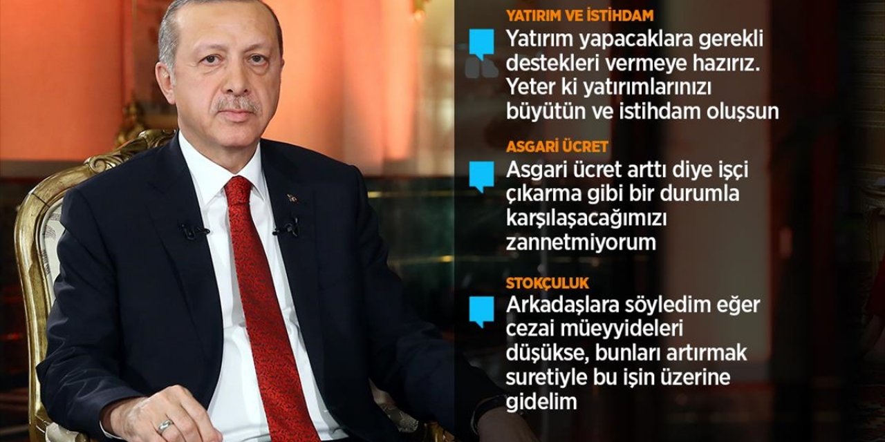 Erdoğan'dan Ekonomi ve faiz konusunda yeni açıklamalar