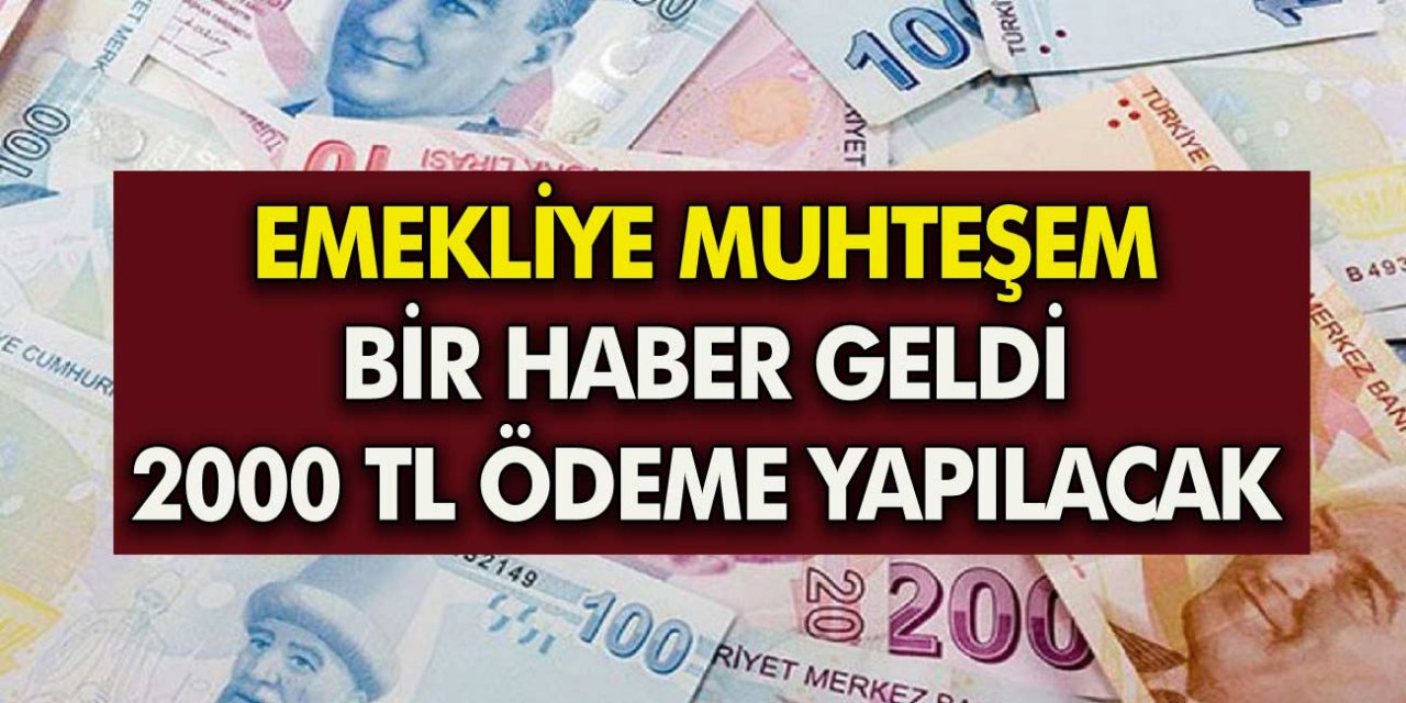 Emeklilere ek ödeme geldi. Başvuru yapan herkes alabilir