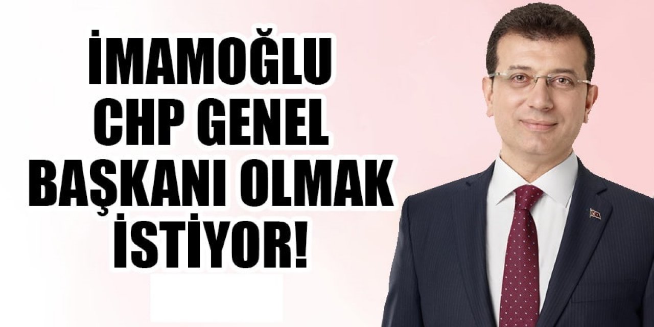 Ekrem İmamoğlu için flaş iddia! Cumhurbaşkanı adayı olamazsa! İstediği görev