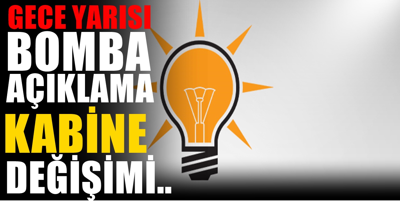 AKP içinden bomba bilgi. Kabine değişimi
