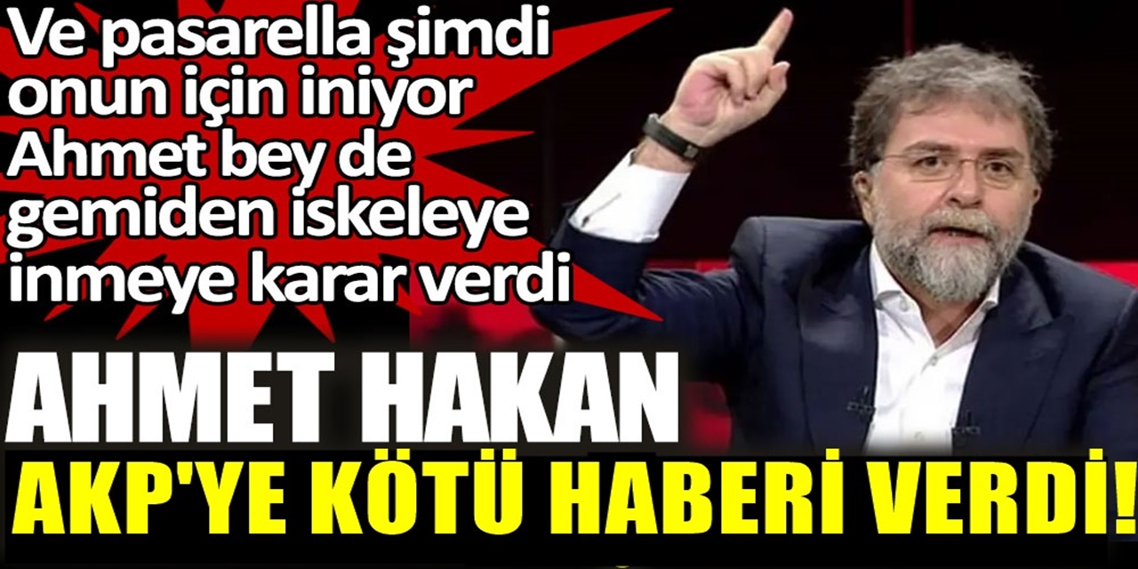 Ahmet Hakan Gemiden İnişe Başladı! AKP'ye kötü haberi verdi
