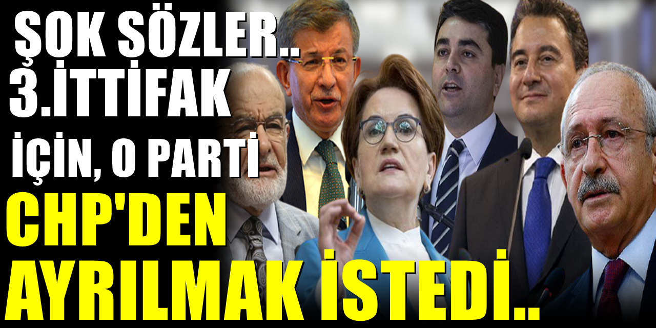 Millet İttifakı'nda Kriz! Ayrılmak İsteyen Parti