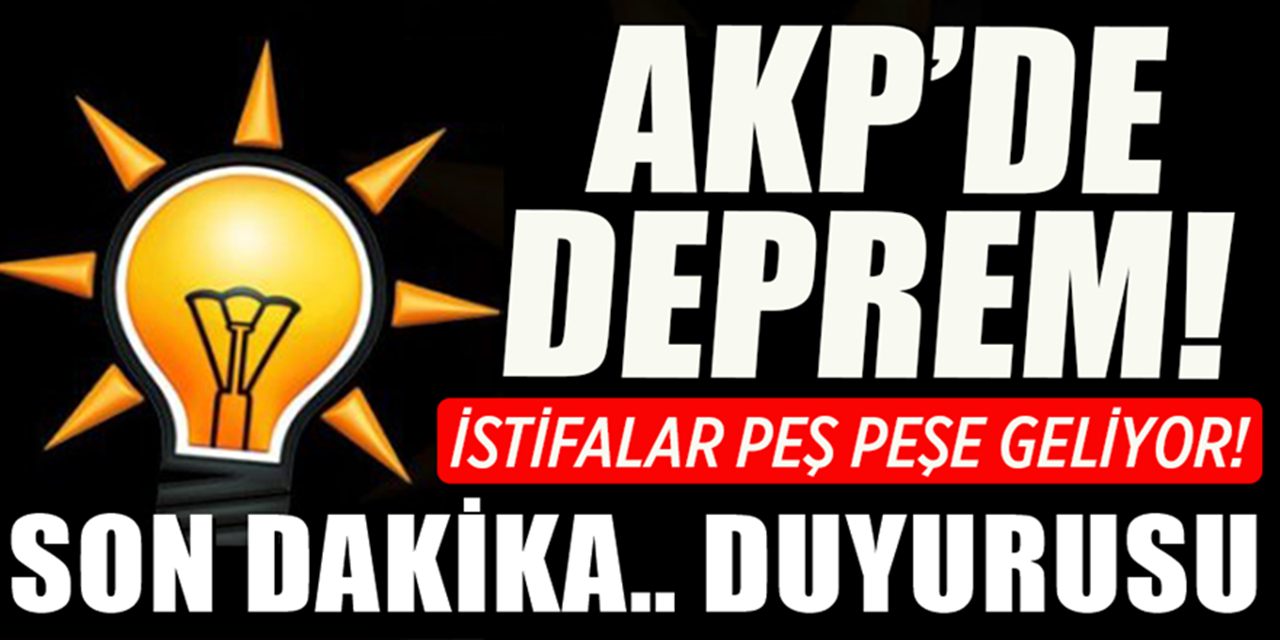 AKP'de istifa dalgası sürüyor... Bir veda daha
