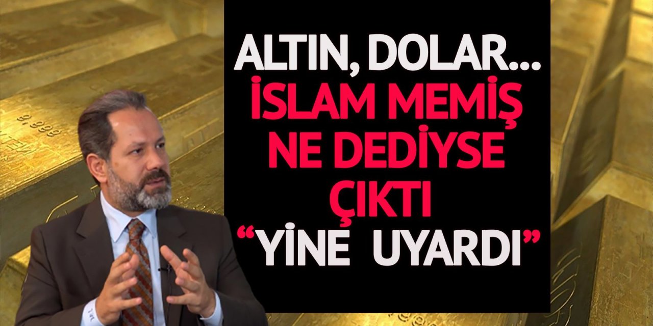 Altın uzmanı İslam Memiş yatırımcılara yeni bir tüyo verdi