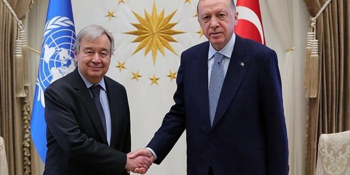 Cumhurbaşkanı Erdoğan ile BM Genel Sekreteri Guterres Ukrayna'daki Gelişmeleri Ele Aldı