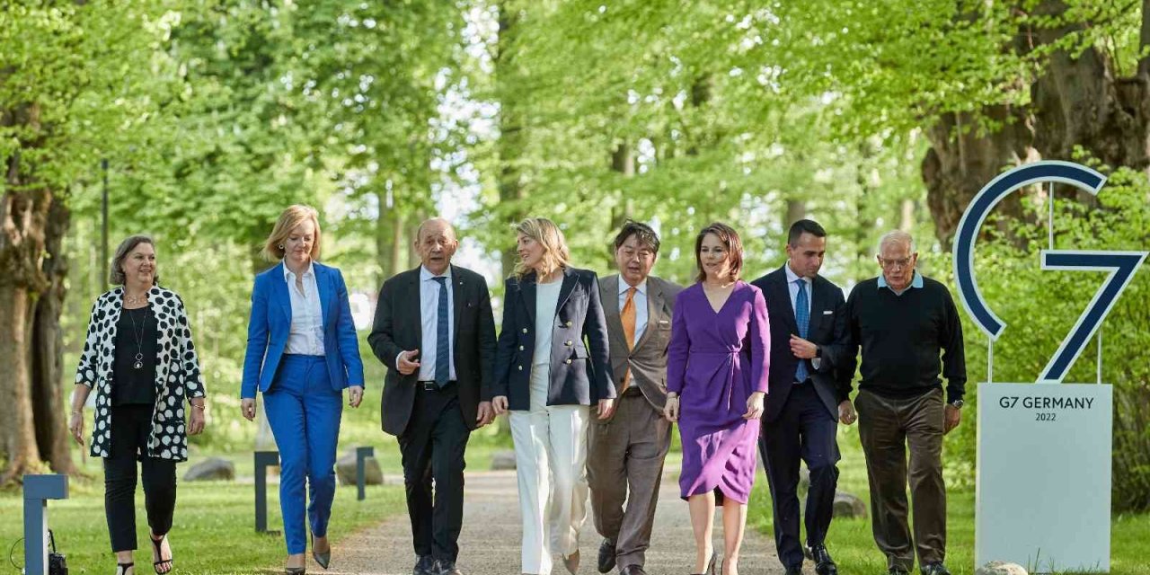 Almanya'da Bir Araya Gelen G7 Dışişleri Bakanları Arasında Sıcak Anlar Yaşandı