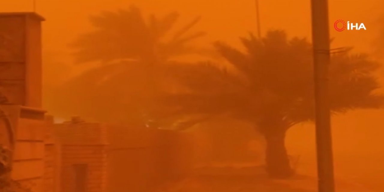 Irak'ı Etkisi Altına Alan Kum Fırtınası Nedeniyle 4 Bin Kişi Hastanelik Oldu