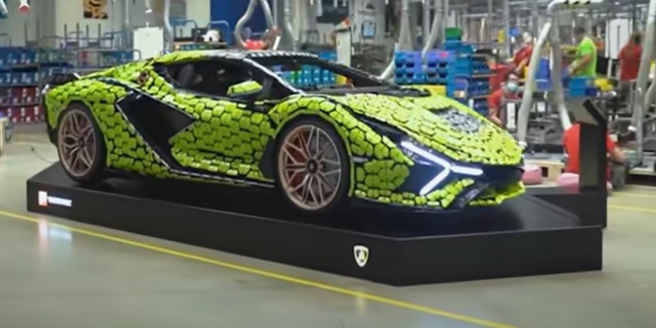 LEGO'nun Tasarladığı Gerçek Boyutlu Lamborghini Sian Fkp 37 Modeli Hayranlık Uyandırdı