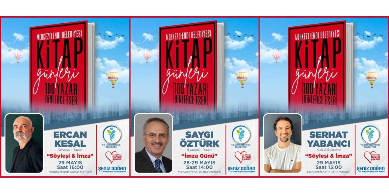 Merkezefendi Kitap Günleri’nde Konuklarını Ağırlamaya Devam Ediyor