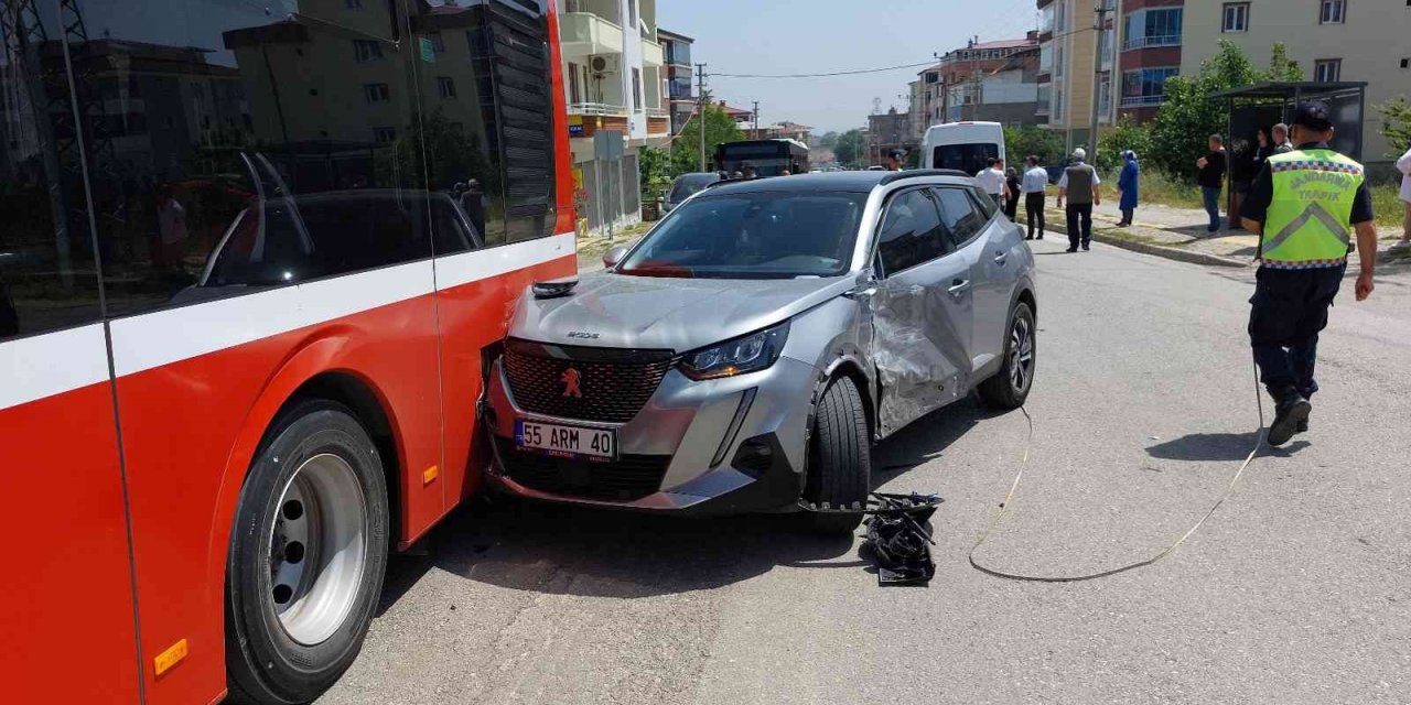 Samsun’da Zincirleme Trafik Kazası: 1 Yaralı