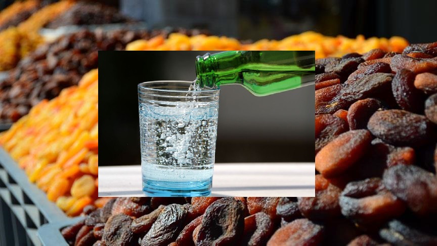 Günde 3 yada 4 adet kuru kayısı yedikten sonra 1 şişe maden suyu içilirse o soruna birebir