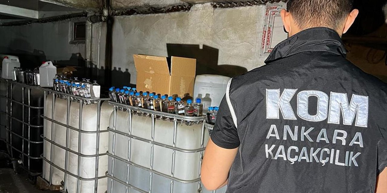 Başkentte Sahte İçki Operasyonu: 34.5 Ton Etil Alkol Ele Geçirildi