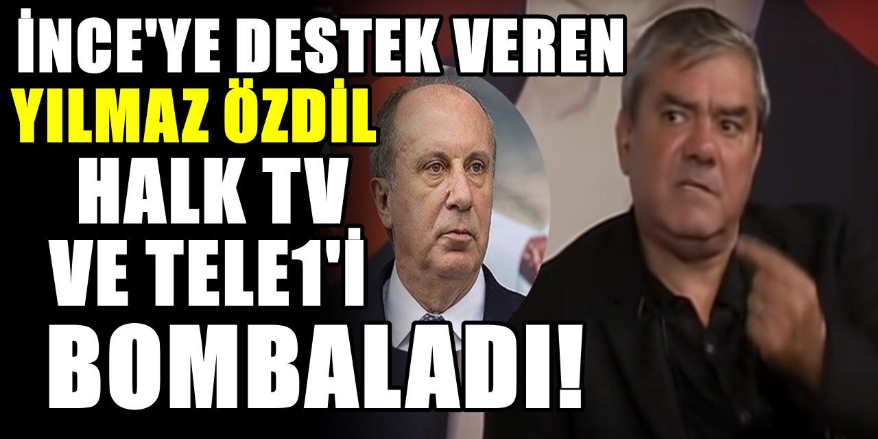 TELE1 ve Halk TV'ye yüklenen Muharrem İnce'ye Yılmaz Özdil destek verdi