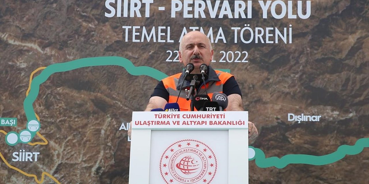 Bakan Karaismailoğlu Siirt-pervari Yolu Temel Atma Töreni'nde Konuştu: Bir Yılda 82 Milyon Lira Tasarruf Sağlayacağız