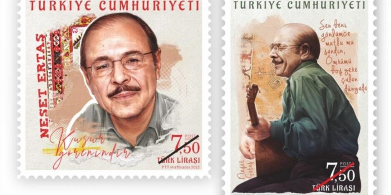 Ptt'den "neşet Ertaş" Konulu Anma Pulu Ve İlk Gün Zarfı