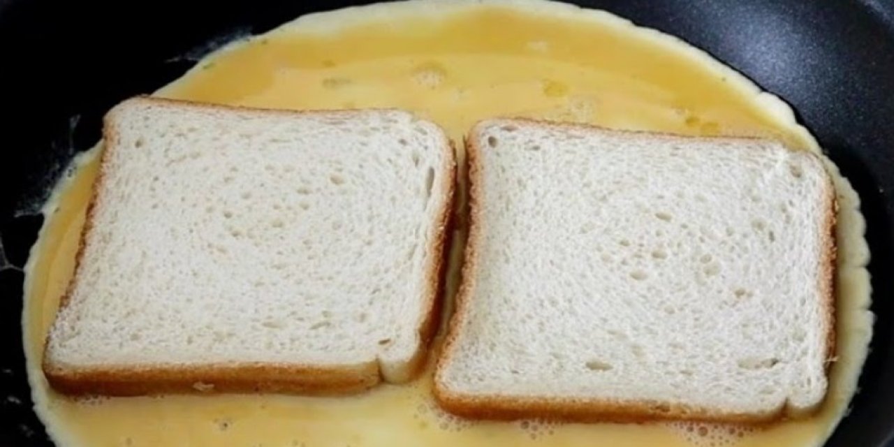 Çok pratik tost tarifi! Bu tarihe hayır diyemeyecek sürekli yapmak isteyeceksiniz! Üstelik tost makinesine gerek yok!
