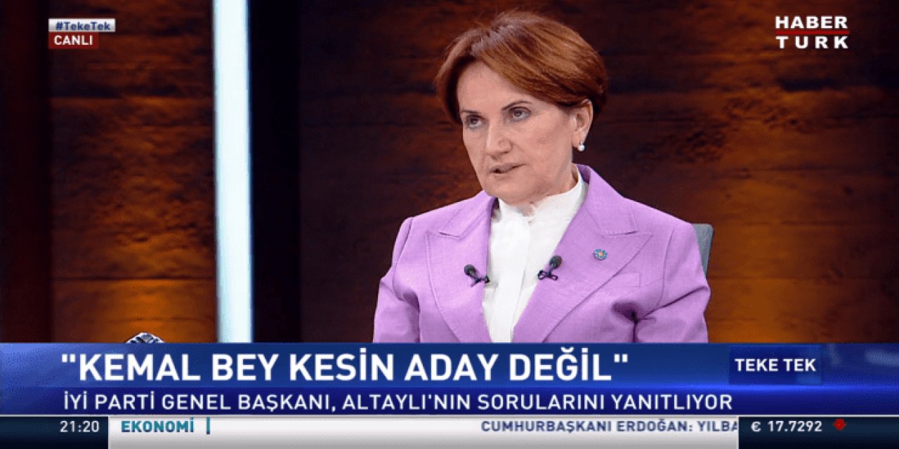 Meral Akşener son noktayı koydu! Kemal bey kesin aday değil! CHP'ye borcumuz yok