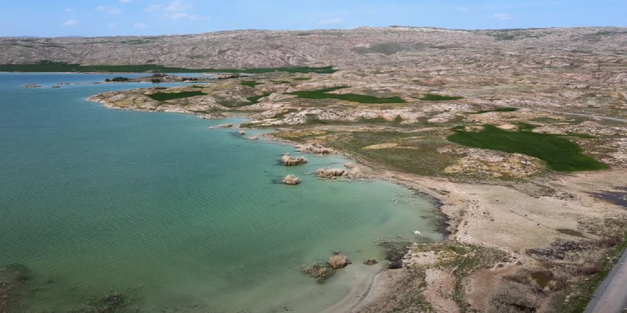 Sivas’taki doğa harikası Tödürge Gölü fotoğrafçıların uğrak yeri oldu