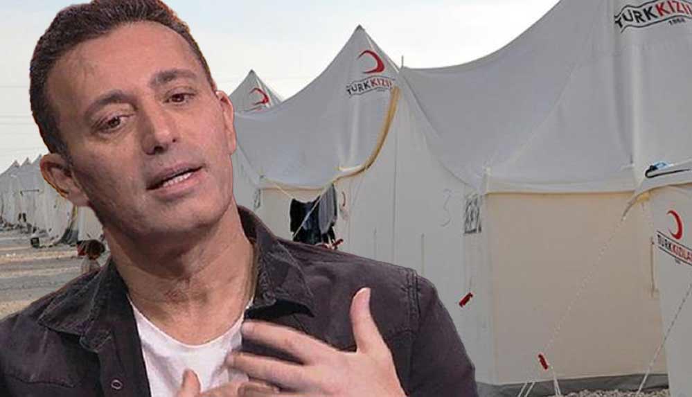 Mustafa Sandal, AHBAP’a çadır ve gıda satan Kızılay’a unutulmaz bir tepki gösterdi