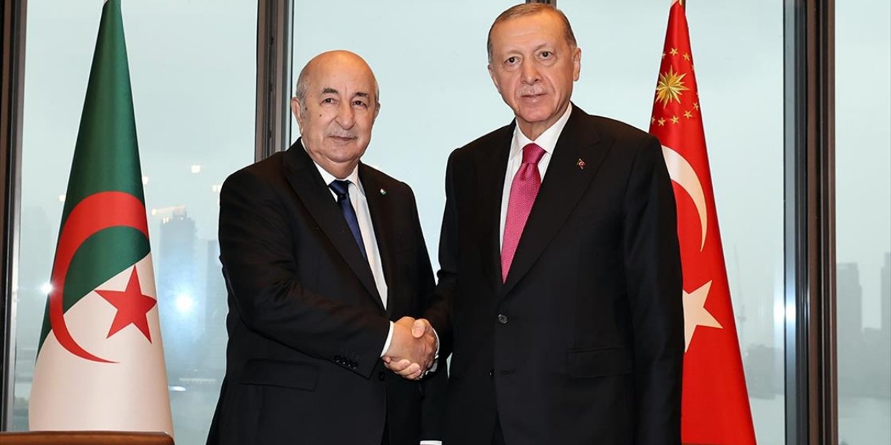 Cumhurbaşkanı Erdoğan, Cezayir Cumhurbaşkanı Tebbun İle Görüştü