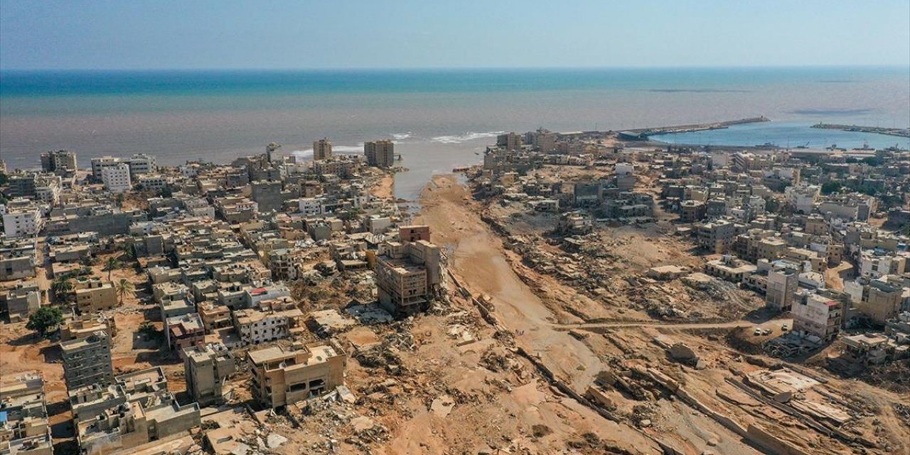Libya'da Selden Etkilenen Bölgelerde Altyapının Yüzde 70'i Hasar Gördü
