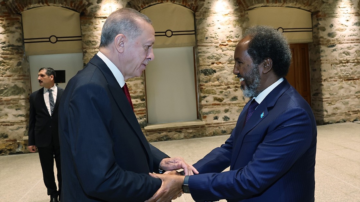Cumhurbaşkanı Erdoğan, Somali Cumhurbaşkanı Mahmud ile görüşme gerçekleştirdi