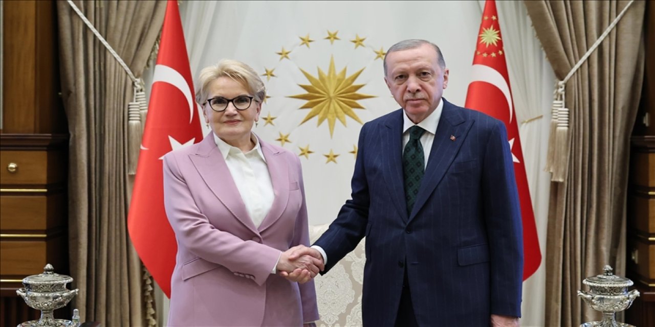 Cumhurbaşkanı Erdoğan ile Meral Akşener'den ilk fotoğraf