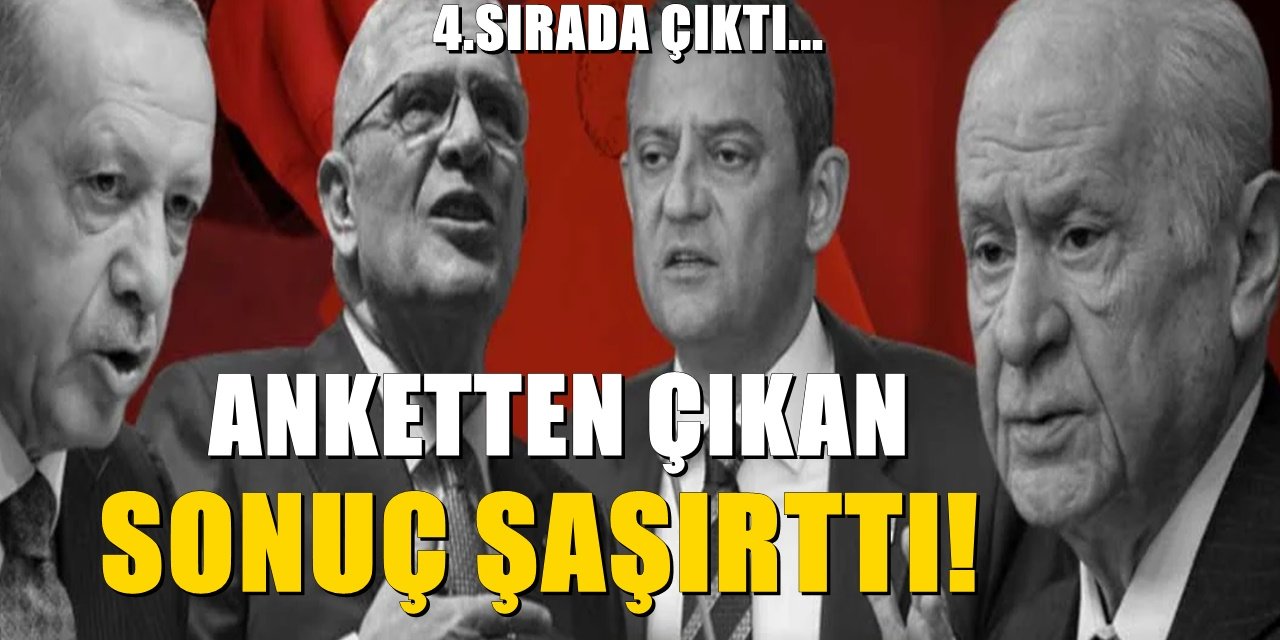 Yapılan son ankette sürpriz sonuç. 4. sırada çıktı