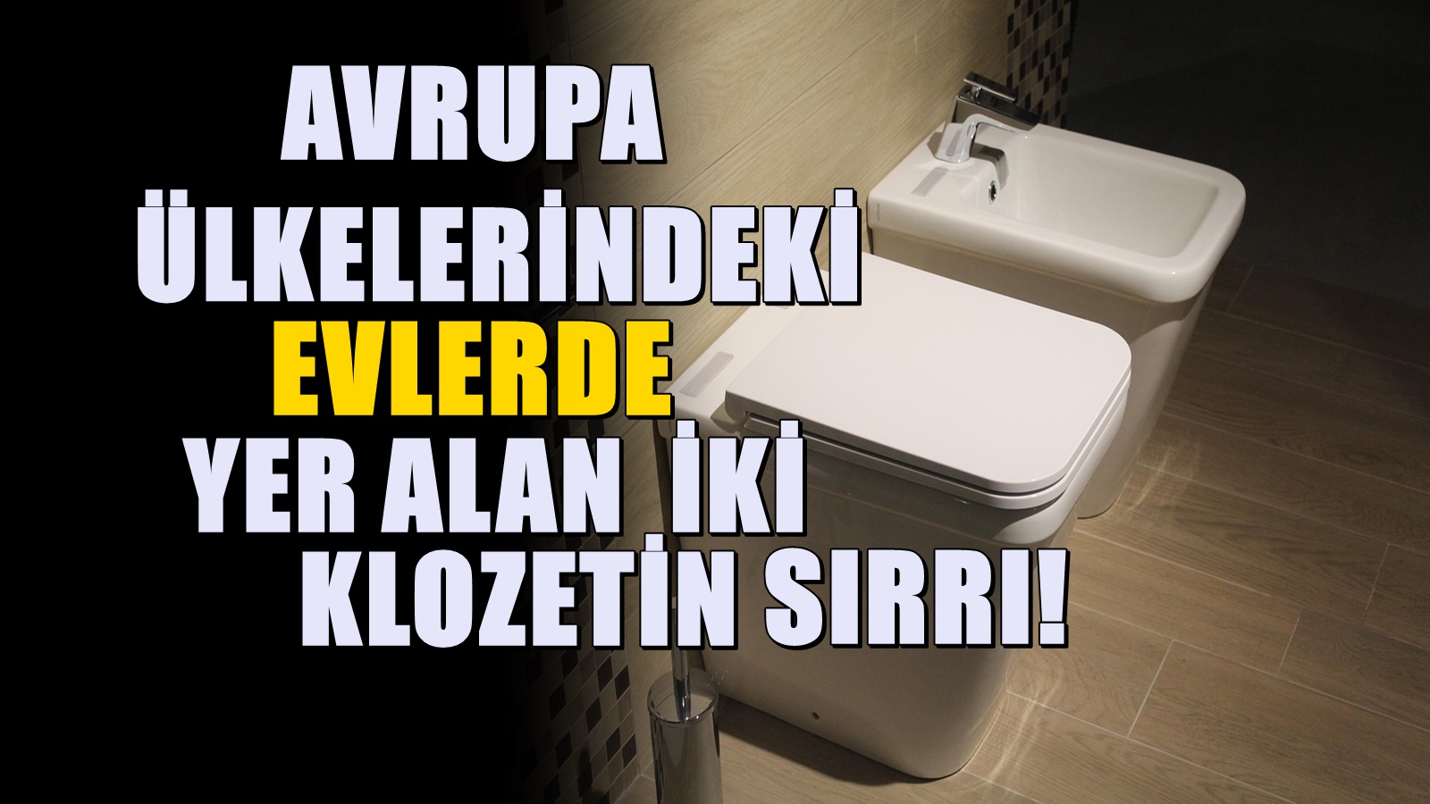 Avrupa'daki evlerde neden iki klozet yan yana konuyor? İşin gerçeği ortaya çıktı