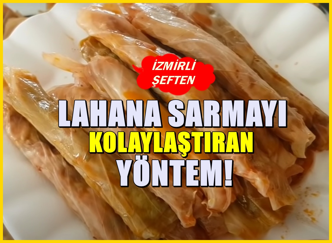 İzmirli Şeften Lahana Haşlama Derdine Son Veren Yöntem! Sarma Yapmak Kolaylaşıyor