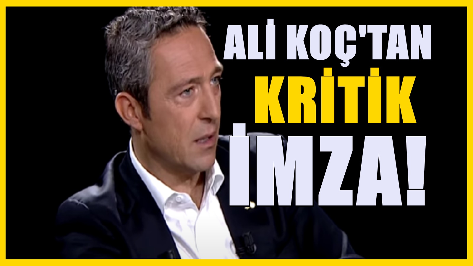 Ali Koç'tan Flaş Hamle: Fenerbahçe'nin başına geçecek ismi açıkladı
