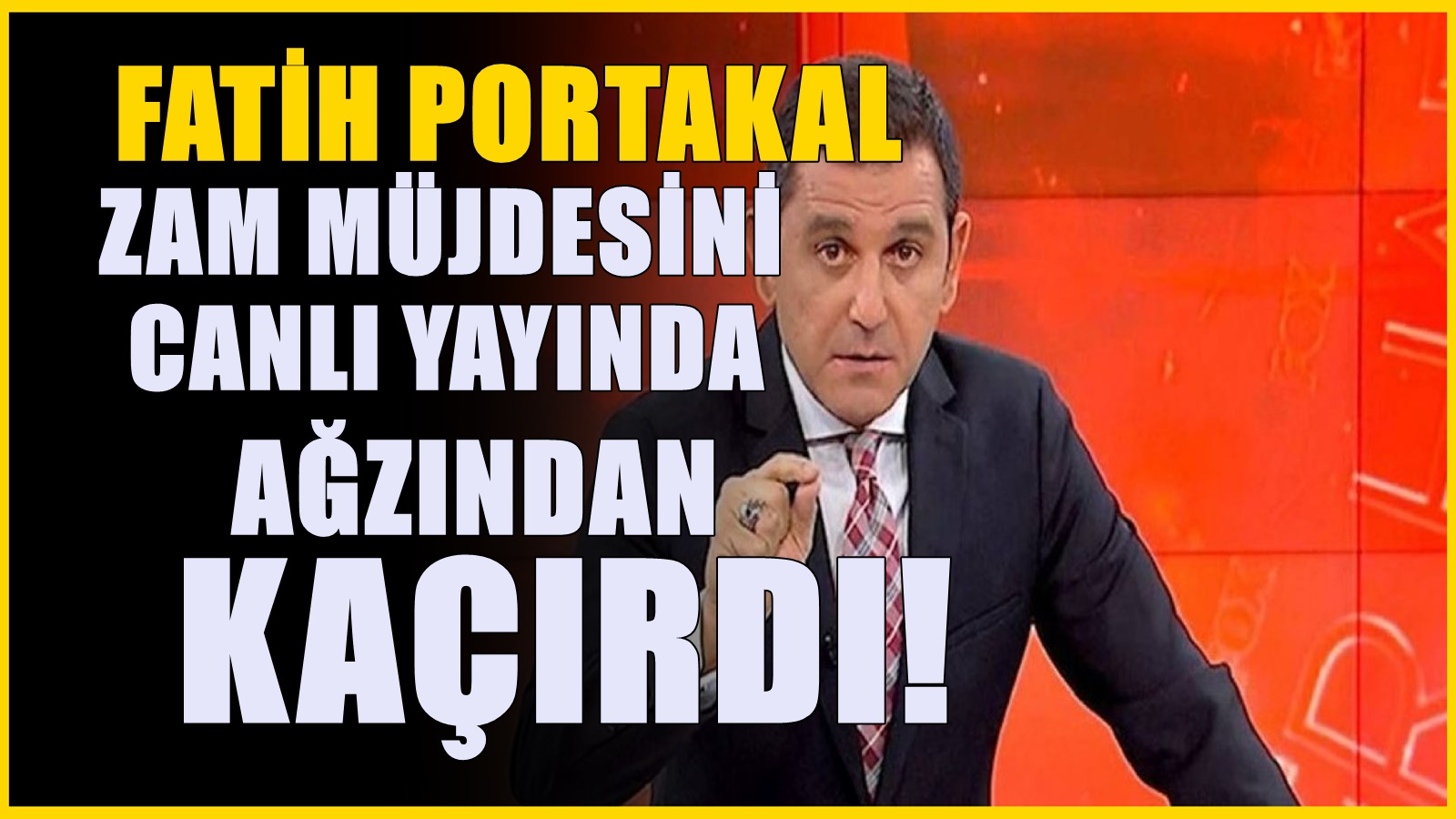 Fatih Portakal ağzından kaçırdı: Emeklinin bayram ikramiyesine zam