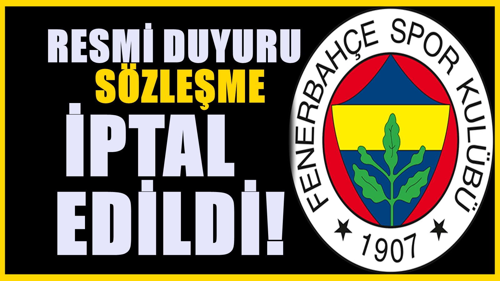 Kritik hamle! Fenerbahçe sözleşmeyi bitirdi: Resmi açıklama yapıldı