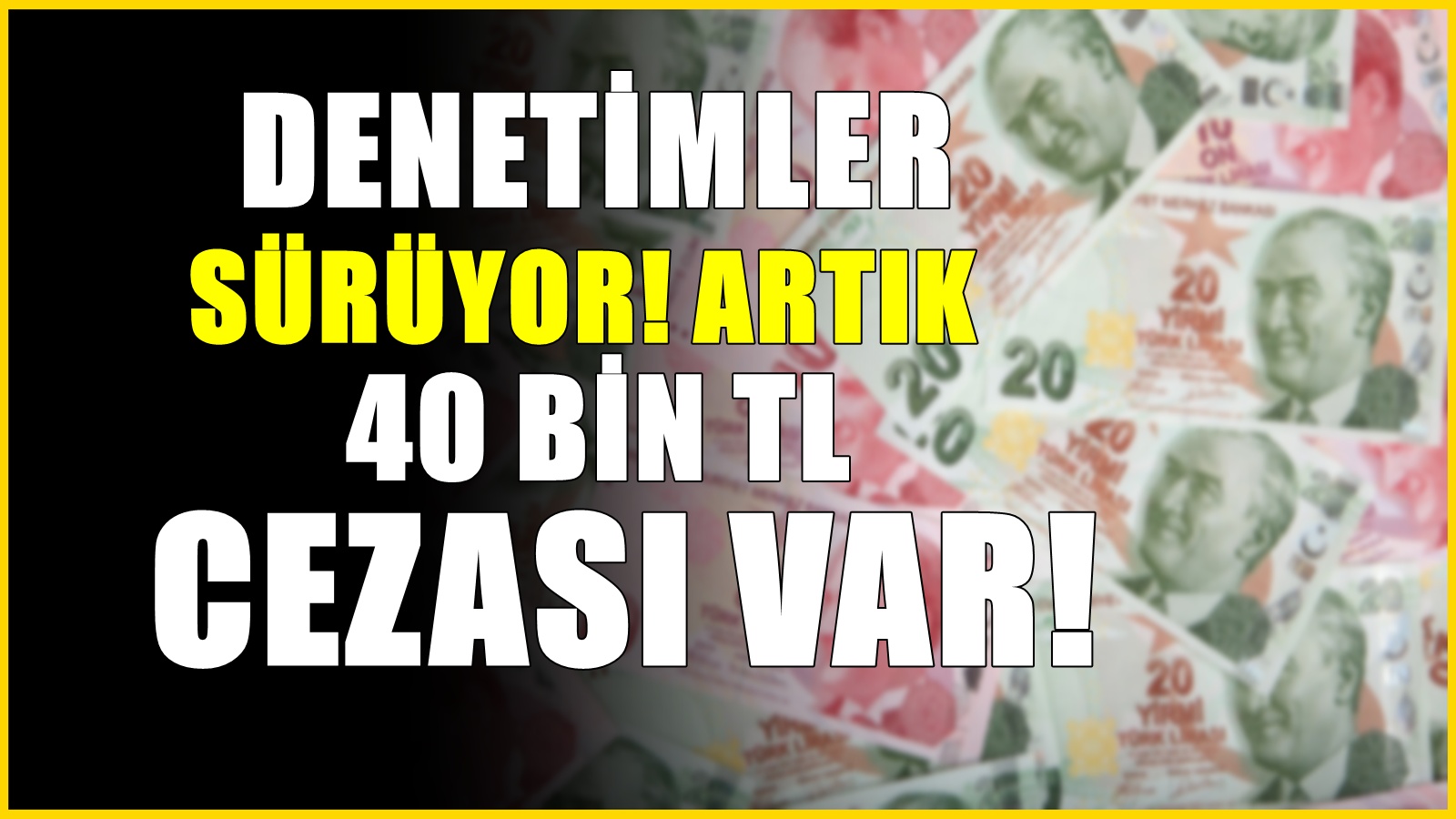 Artık elden ödeme yasak oldu. Yaklaşık 40 bin lira cezası var