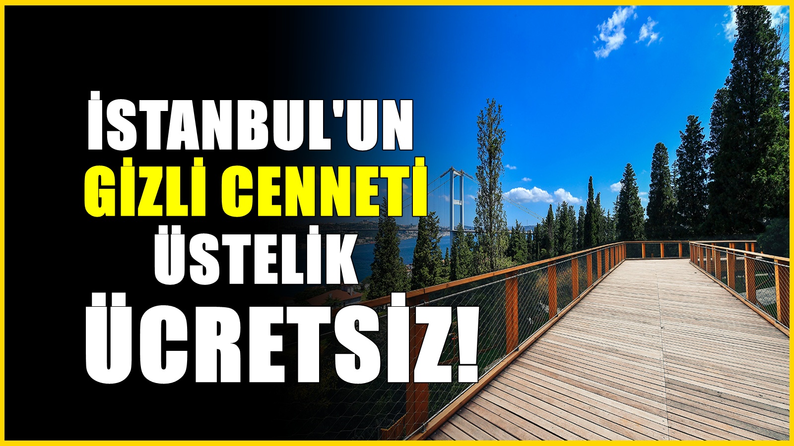 İstanbul'da boğaz manzaralı ücretsiz mekan: Metrobüsle gidiliyor