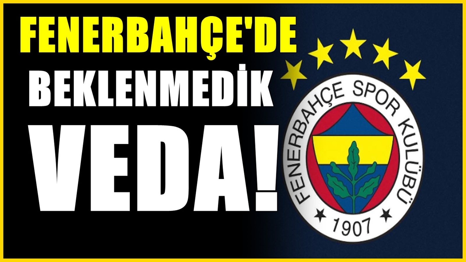 11 yıldır kulüpteydi! Apar topar Fenerbahçe'den ayrıldı!