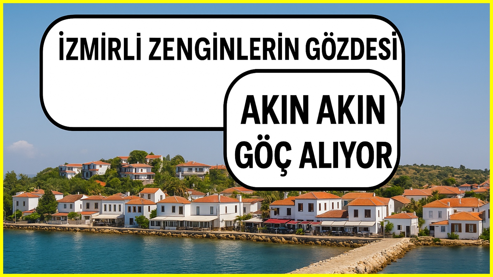 İzmirli zenginler bunaldılar akın akın Seferihisar'ın incisine göç ediyorlar