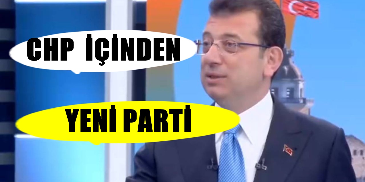 Ekrem İmamoğlu'ndan yeni parti! Partinin ismi dikkat çekti