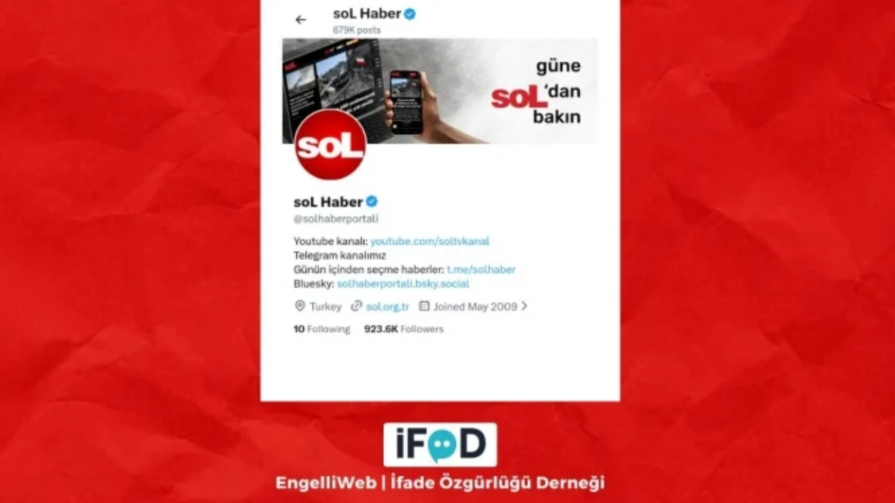 soL Haber'in X hesabına erişim engeli kararı geldi