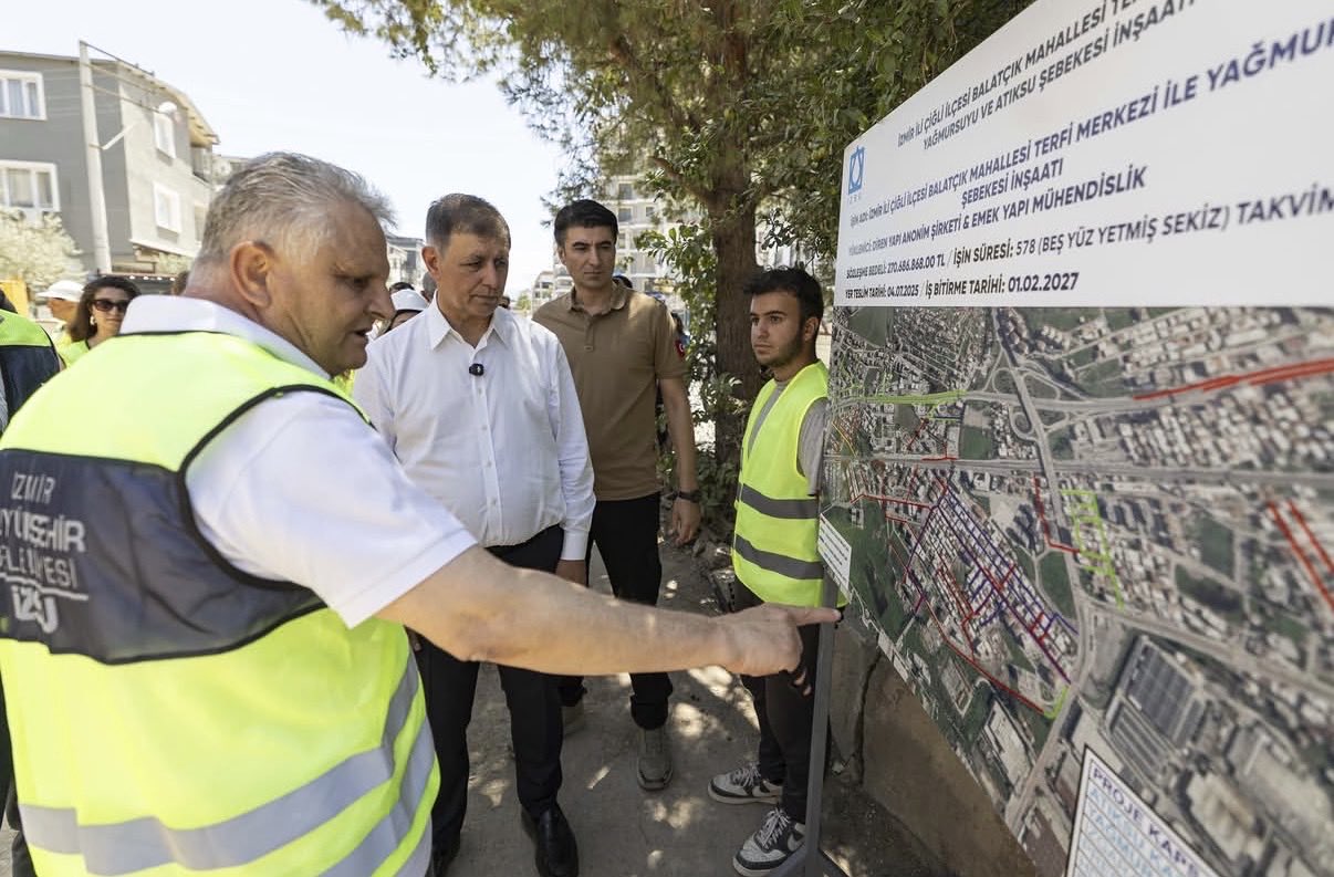 İzmir Büyükşehir'den Çiğli'ye dev yatırım! 13,5 kilometrelik altyapı ağı kuruluyor