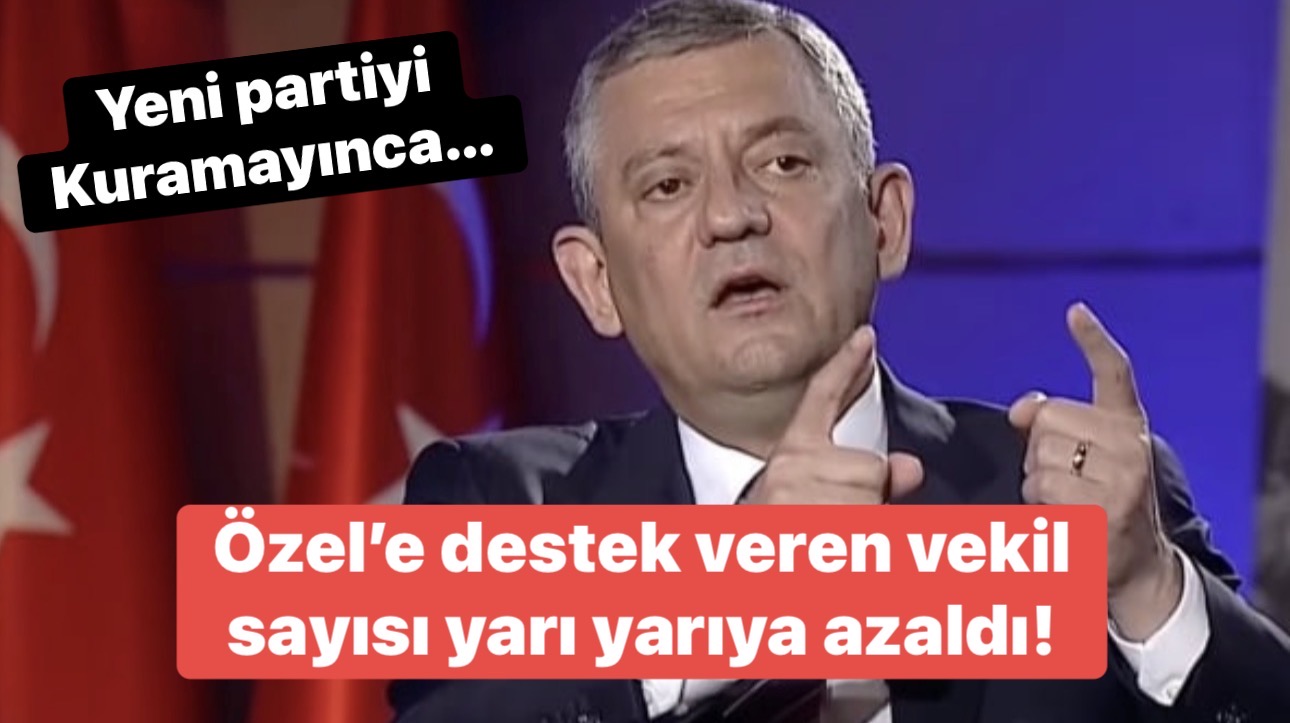 Özgür Özel’e destek veren vekil sayısı azaldı