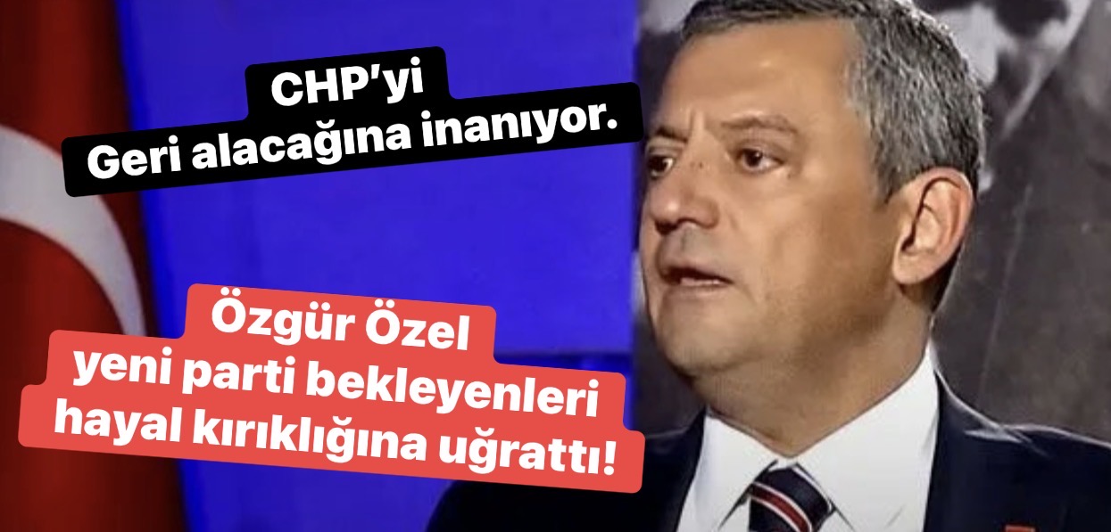 Özgür Özel yeni parti iddialarına yanıt verdi