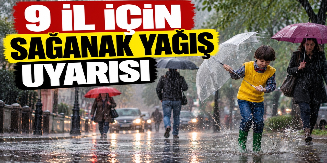 Dokuz ile sağanak uyarısı verildi! İşte yağış beklenen iller