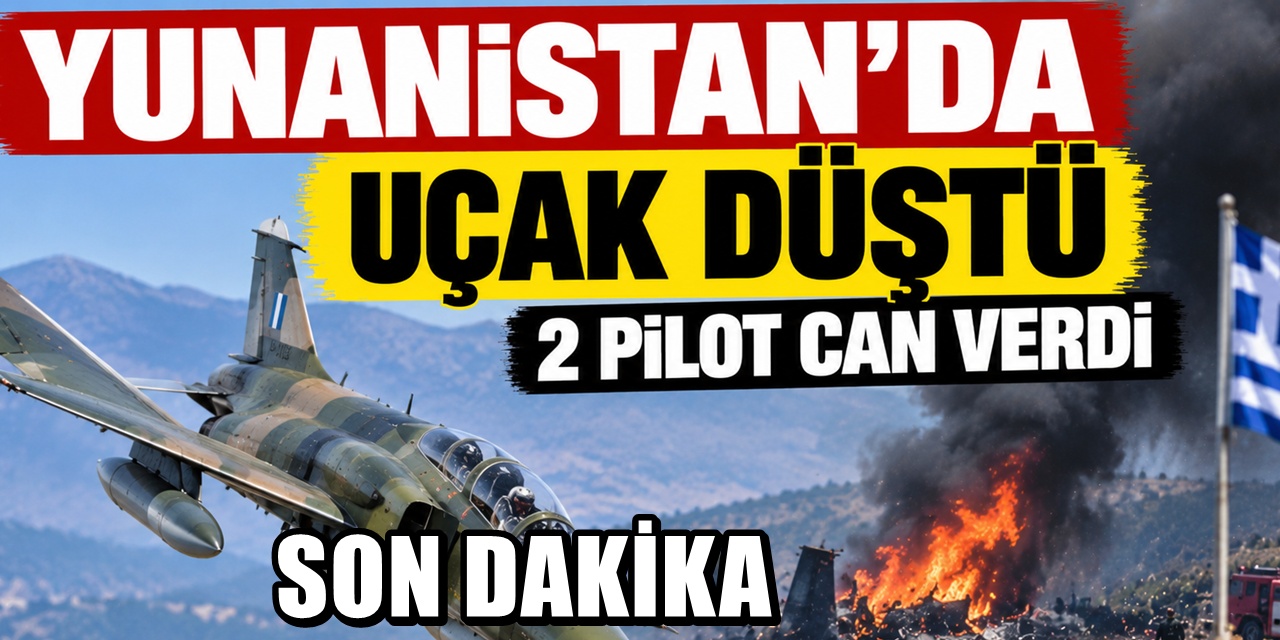Yunanistan'da savaş uçağı düştü: İki pilot can verdi